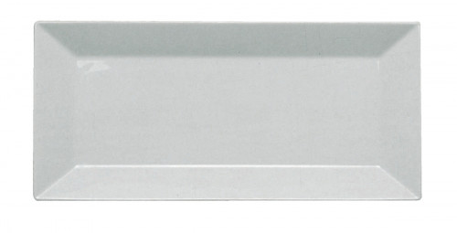 Assiette plate rectangulaire blanc porcelaine 33x18 cm Classic Square