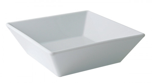 Coupelle carré blanc porcelaine 15 cm Classic Square