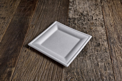 Assiette carré blanc 20x20 cm (50 pièces)